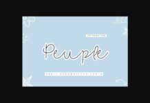 Peuple Font Poster 1