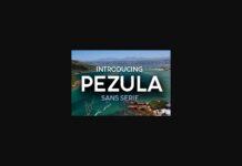 Pezula Font Poster 1