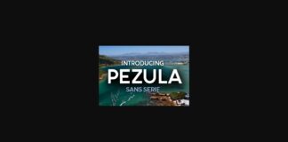 Pezula Font Poster 1