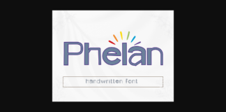 Phelan Font Poster 1