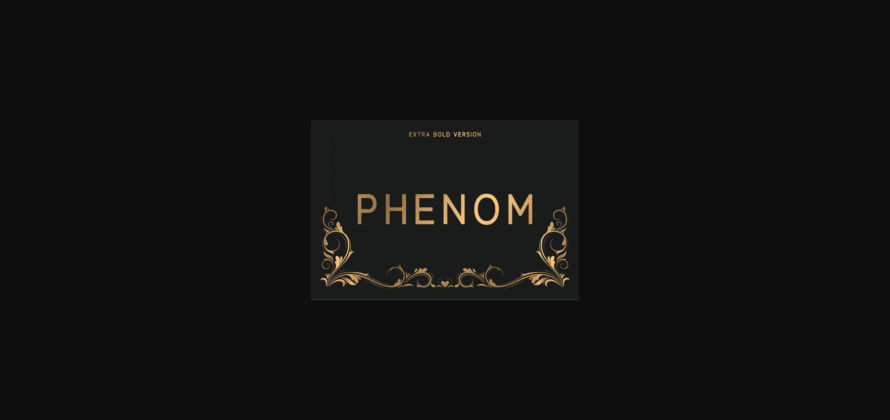 Phenom Extra Bold Font Poster 3