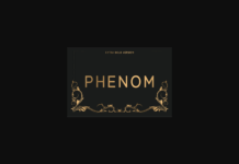 Phenom Extra Bold Font Poster 1