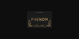 Phenom Extra Bold Font Poster 1