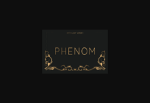 Phenom Extra Light Font Poster 1