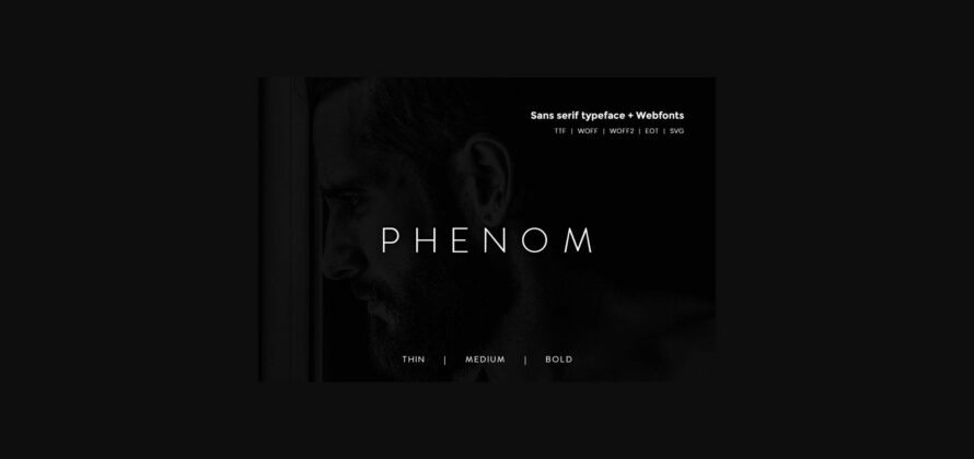 Phenom Font Poster 3