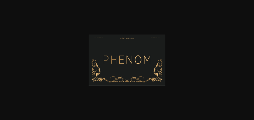 Phenom Light Font Poster 3