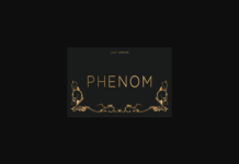 Phenom Light Font Poster 1