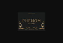 Phenom Outline Regular Font Phenom Outline Regular Font Poster 1