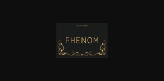 Phenom Regular Font Poster 1