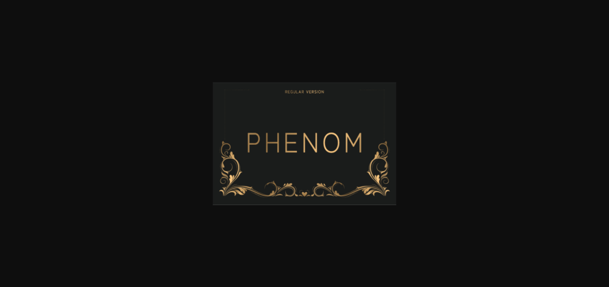 Phenom Regular Font Poster 1