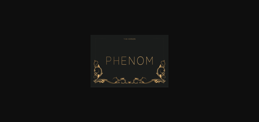Phenom Thin Font Poster 3