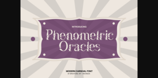 Phenometric Oracles Font Poster 1