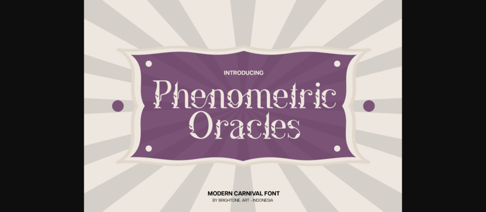 Phenometric Oracles Font Poster 1