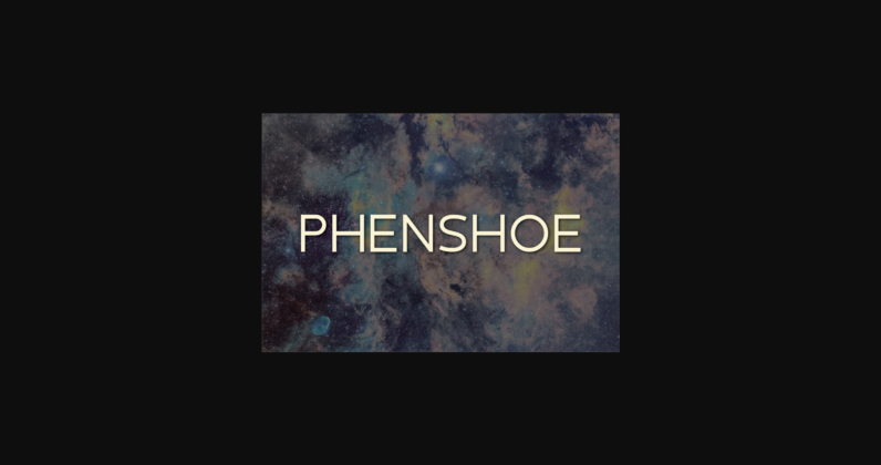 Phenshoe Font Poster 3