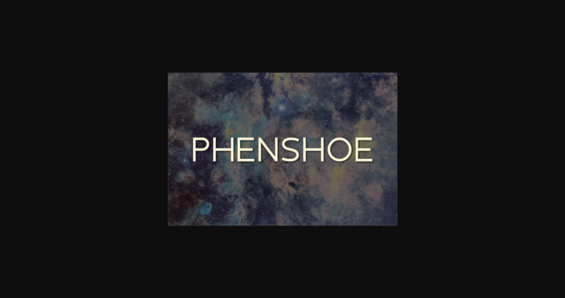 Phenshoe Font Poster 1