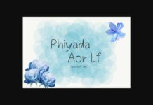Phiyada Aor Lf Font Poster 1