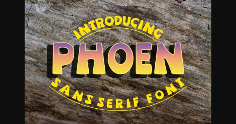 Phoen Font Poster 3