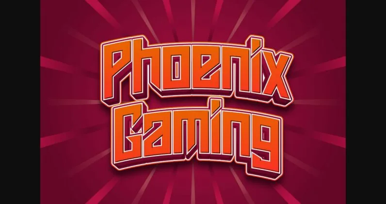 Phoenix Gaming Font Poster 3