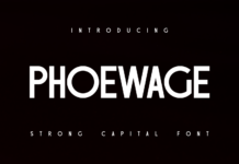 Phoewage Font Poster 1