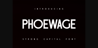 Phoewage Font Poster 1