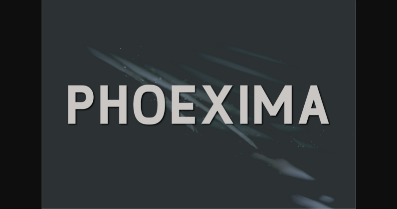 Phoexima Font Poster 3