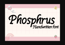 Phosphorus Font Poster 1