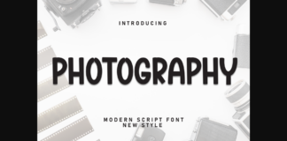 Photography Font Poster 1