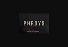 Phroys Font Poster 1