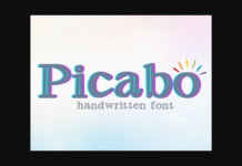 Picabo Font Poster 1