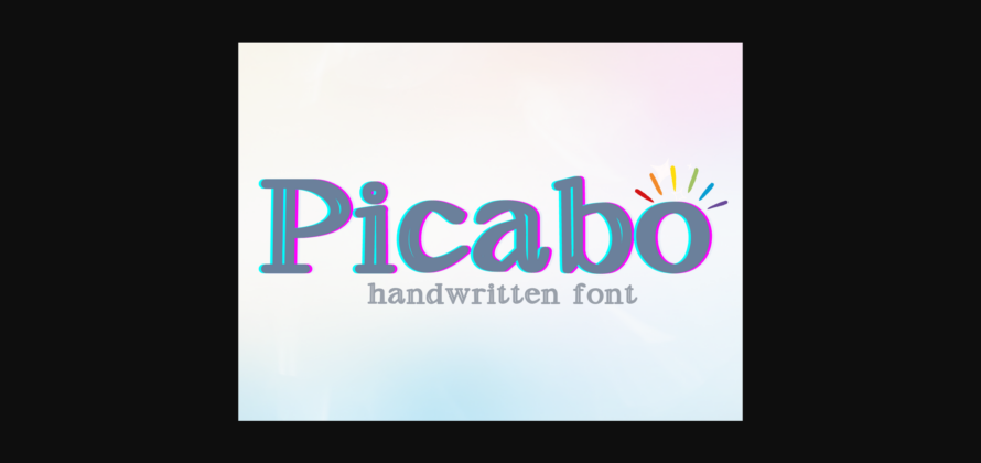 Picabo Font Poster 3