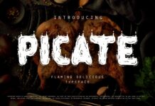 Picate Font Poster 1
