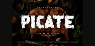 Picate Font Poster 1