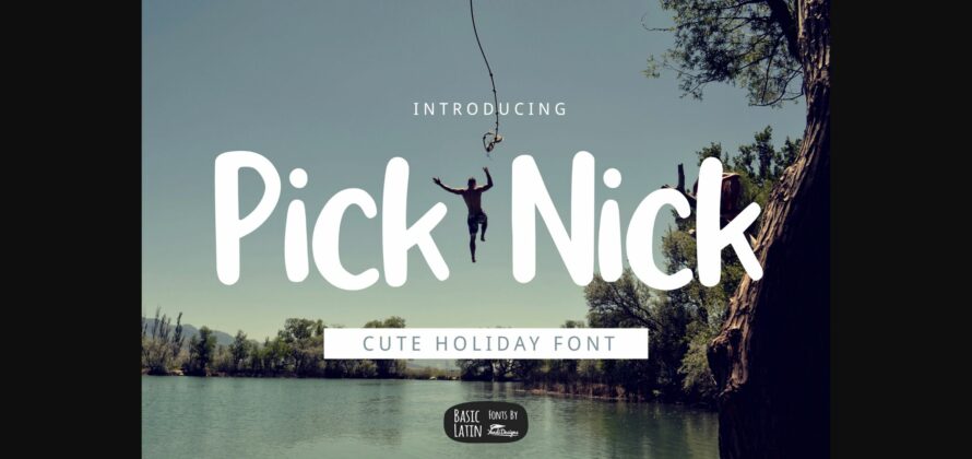 Pick Nick Font Poster 3