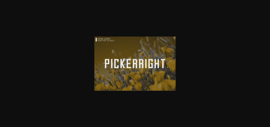 Pickerright Font Poster 3