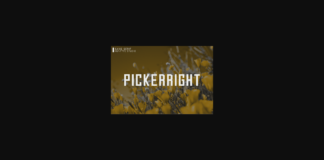 Pickerright Font Poster 1