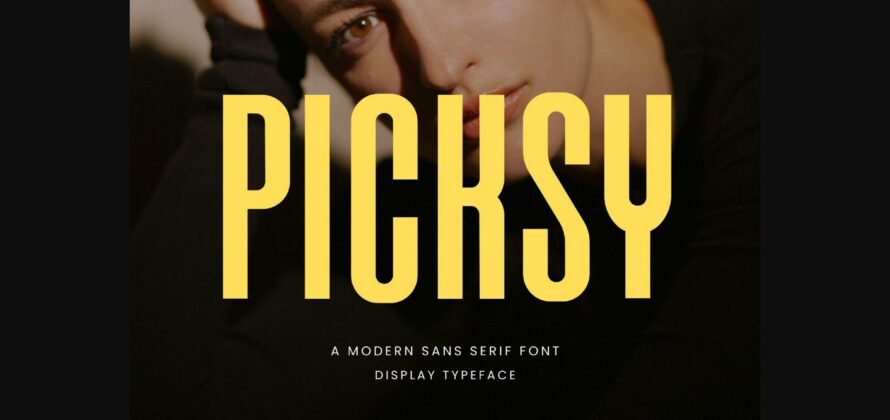 Picksy Font Poster 3