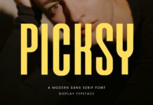 Picksy Font Poster 1