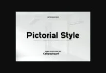 Pictorial Style Font Pictorial Style Font Poster 1