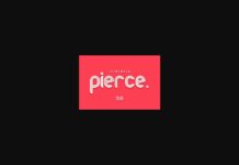 Pierce Font Poster 1