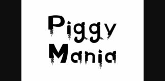 Piggy Mania Font Poster 1