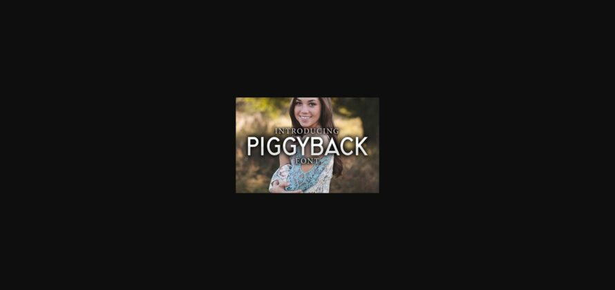 Piggyback Font Poster 1