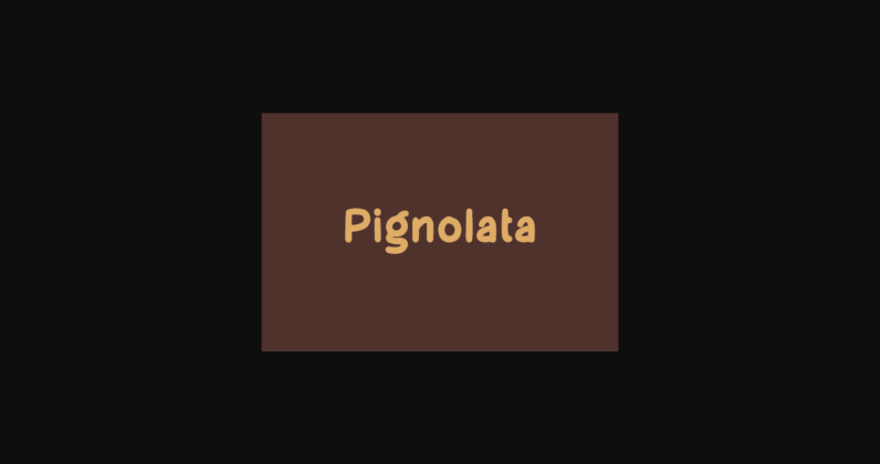 Pignolata Font Poster 3