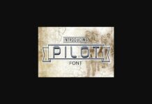 Pilot Font Poster 1