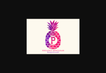 Pineapple Monogram Font Poster 1