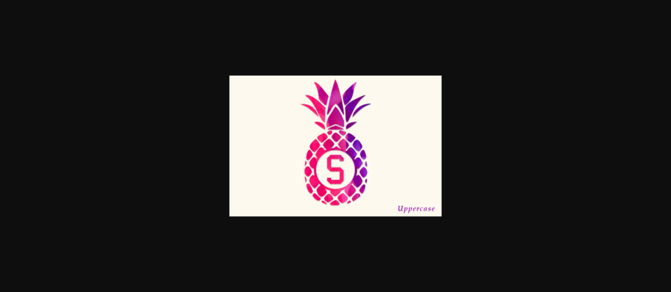 Pineapple Monogram Font Poster 4
