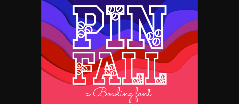Pinfall Font Poster 3