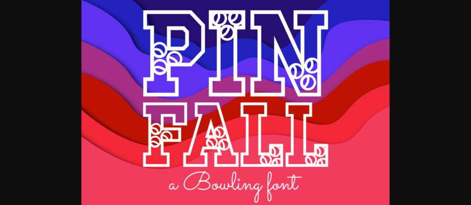 Pinfall Font Poster 1