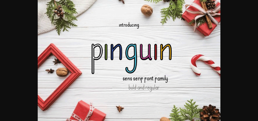 Pinguin Font Poster 3