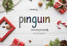 Pinguin Font Poster 1