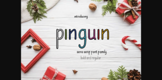 Pinguin Font Poster 1